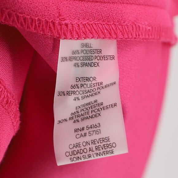 NWT CALVIN KLEIN A-Line Pleated Sleeve Crepe Dress 3/4 Sleeve Pink Size 16 - Picture 9 of 11